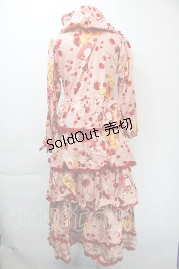 画像2: PINK HOUSE / strawberry choco bearプリントミディワンピース  ピンク S-25-11-03-031-LO-OP-AS-ZS (2)