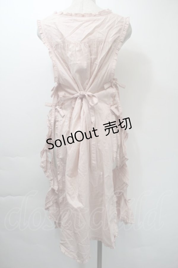 画像2: PINK HOUSE / ローズ刺繍タブリエ  ピンク S-25-11-03-032-LO-OP-SZ-ZS (2)