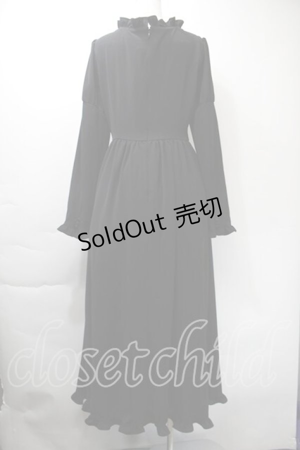 画像2: Moi-meme-Moitie / 貴婦人ロングワンピース 13号 黒 S-25-11-03-043-MO-OP-AS-ZS (2)