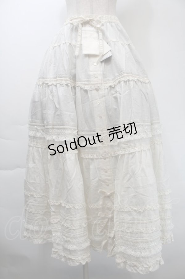 画像1: PINK HOUSE / ローンフリルスカート  オフ S-25-11-03-046-LO-SK-AS-ZS (1)