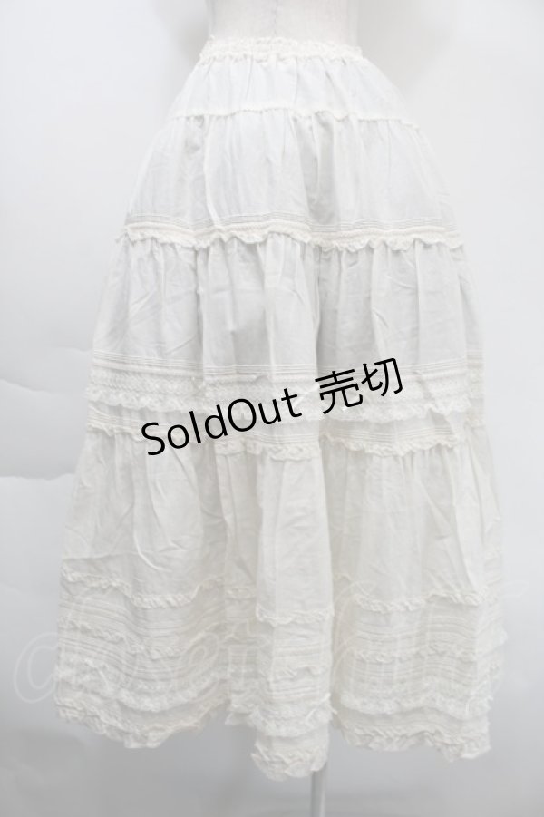 画像2: PINK HOUSE / ローンフリルスカート  オフ S-25-11-03-046-LO-SK-AS-ZS (2)