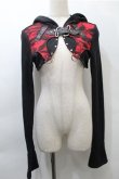画像1: PUNK RAVE / フード付きボレロ S 黒ｘ S-25-11-05-001-PU-JA-HR-ZS (1)