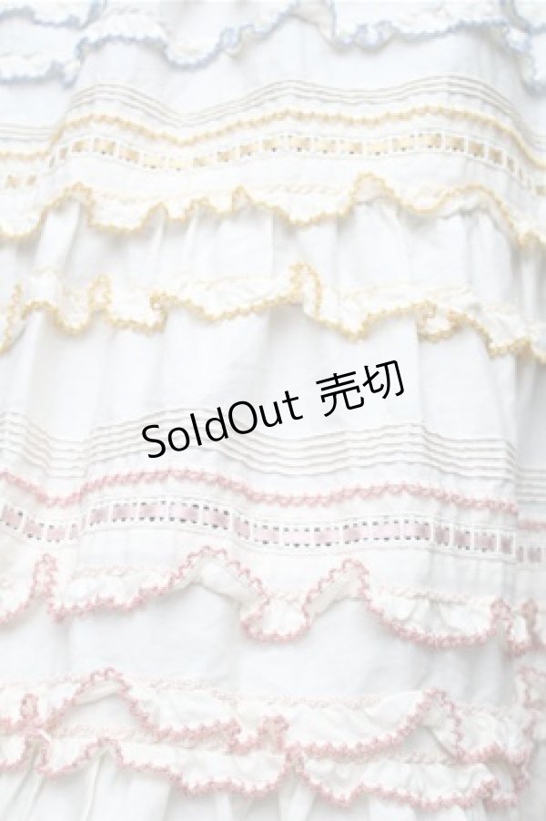 画像3: PINK HOUSE / カラフルステッチスカート  オフ S-25-11-05-039-LO-SK-AS-ZS (3)