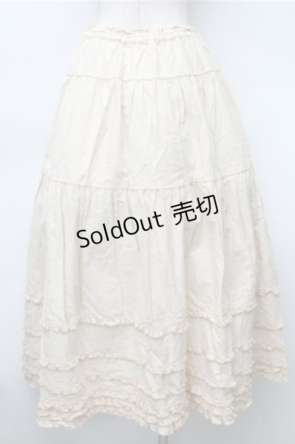 画像2: PINK HOUSE / ピコフリルデニムスカート  オフ S-25-11-05-040-LO-SK-SZ-ZS (2)