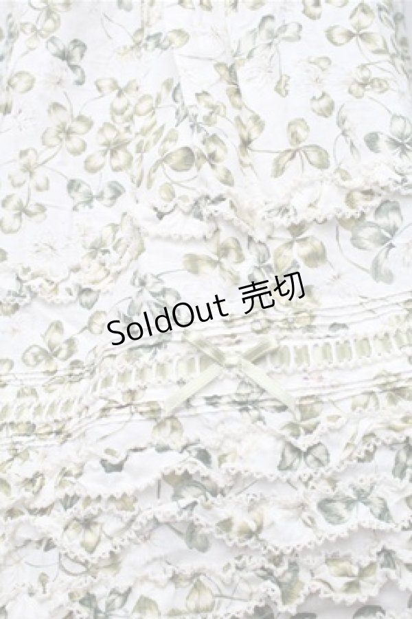 画像3: PINK HOUSE / White Cloverプリントスカート  オフ S-25-11-05-041-LO-SK-SZ-ZS (3)