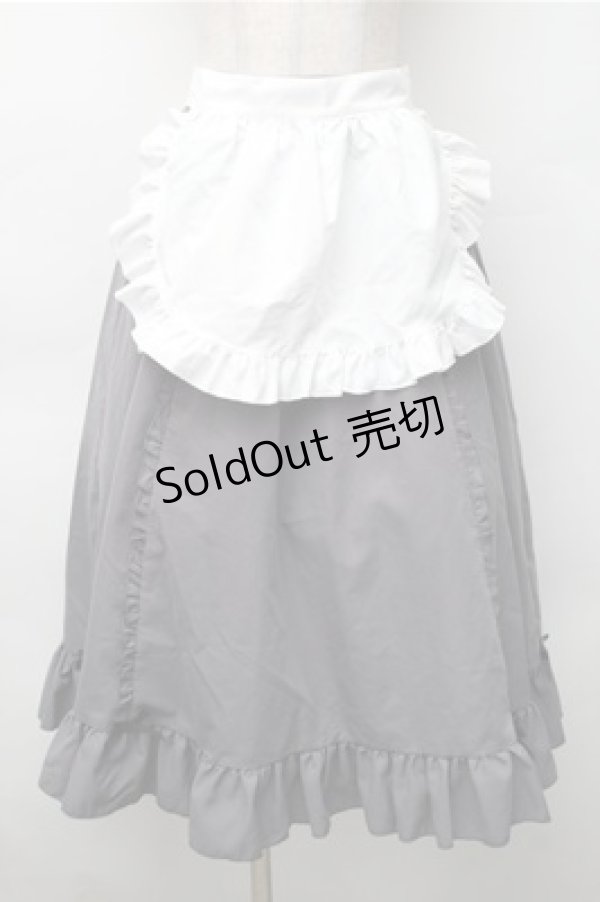 画像1: Cherirulu Chocola / MYフリルスカート+エプロン  グレー S-25-11-05-043-LO-SK-AS-ZS (1)
