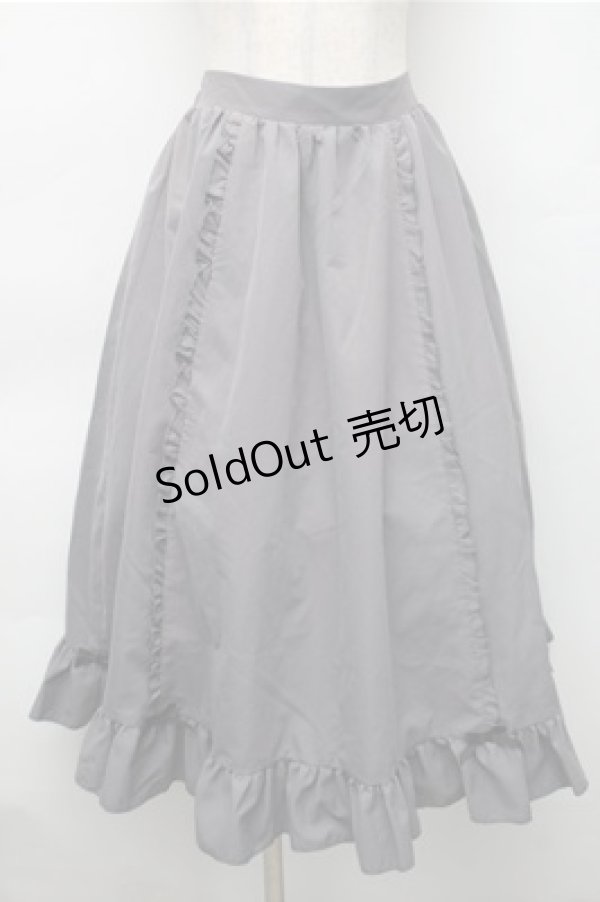 画像3: Cherirulu Chocola / MYフリルスカート+エプロン  グレー S-25-11-05-043-LO-SK-AS-ZS (3)