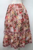 画像2: PINK HOUSE / スカーレットキャンドルプリントスカート  ピンク S-25-11-05-045-LO-SK-AS-ZS (2)