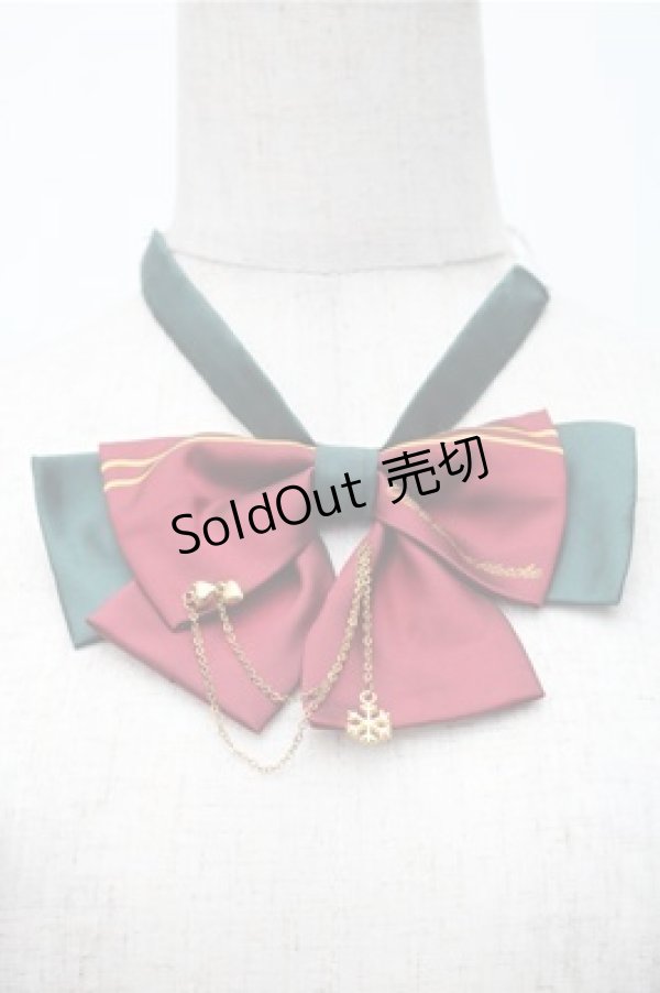 画像4: 海月社 / リボン付きチェックスカート  赤 S-25-11-05-047-LO-SK-HR-ZS (4)