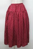 画像1: PINK HOUSE / ドットスカート  ワイン S-25-11-05-048-LO-SK-SZ-ZS (1)