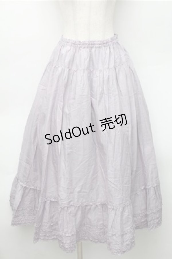 画像1: PINK HOUSE / コットンインナースカート  ラベンダー S-25-11-05-051-LO-SK-AS-ZS (1)