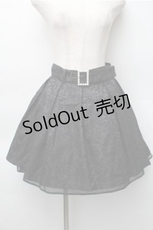 画像: Ank Rouge / ジャガードスカート  黒 S-25-11-05-055-CA-SK-HR-ZS