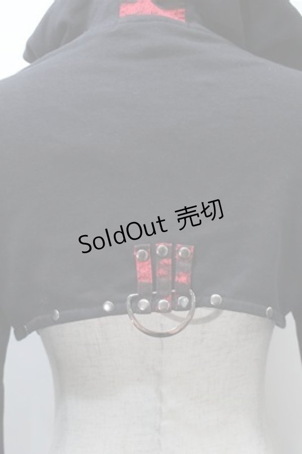 画像3: PUNK RAVE / フード付きボレロ S 黒ｘ S-25-11-05-001-PU-JA-HR-ZS (3)