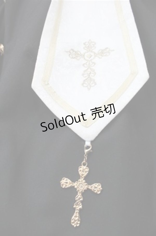 画像4: 中国ロリータ / ケープトップス M 黒ｘ白 S-25-11-05-011-LO-TO-HR-ZS (4)