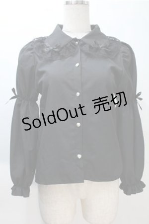 画像: Lovely Tency / レースブラウス  黒 S-25-11-05-012-LO-BL-AS-ZS