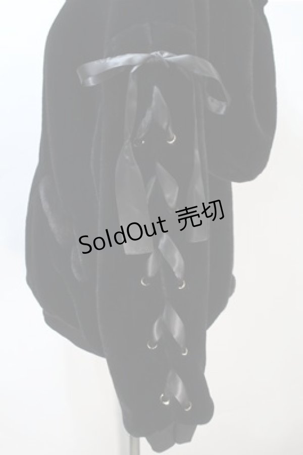 画像3: LOLITAその他(お買取対象外) / 袖レースアップうさみみファーブルゾン  黒 S-25-11-05-015-LO-JA-HR-ZS (3)