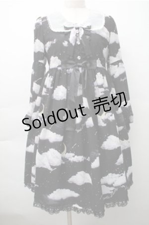 画像: Angelic Pretty / Misty Skyワンピース  黒 S-25-11-05-036-AP-OP-HR-ZS