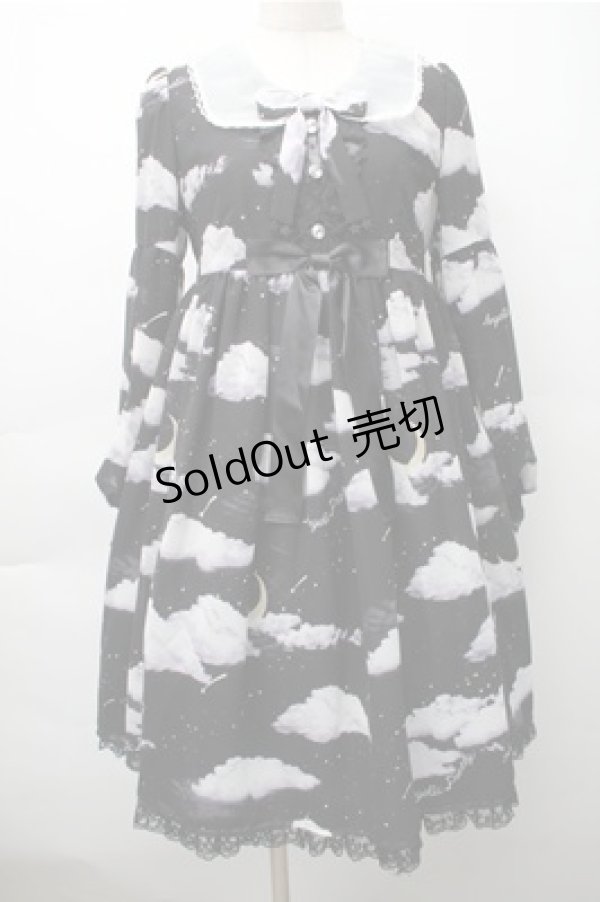 misty skyワンピース黒 Angelic Pretty / Misty Skyワンピース 黒 S-25-11-05-036-AP-OP-HR-ZS