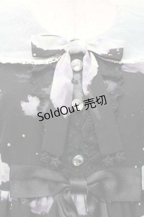 Angelic Pretty / Misty Skyワンピース 黒 S-25-11-05-036-AP-OP-HR-ZS