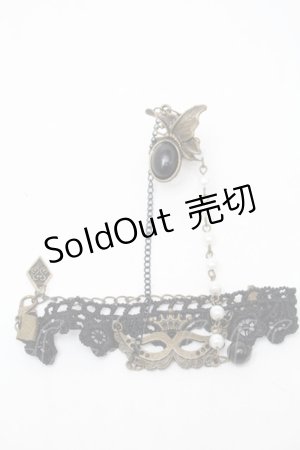 画像: metamorphose / フィンガーブレスレット  ゴールドｘ黒 S-25-11-06-001-ME-AC-AS-ZS