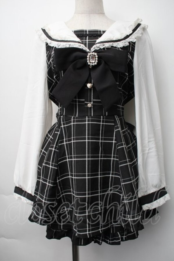 画像1: LIZ LISA / セーラーカラーセットアップ 0 黒 S-25-11-06-045-LO-OP-HR-ZS (1)