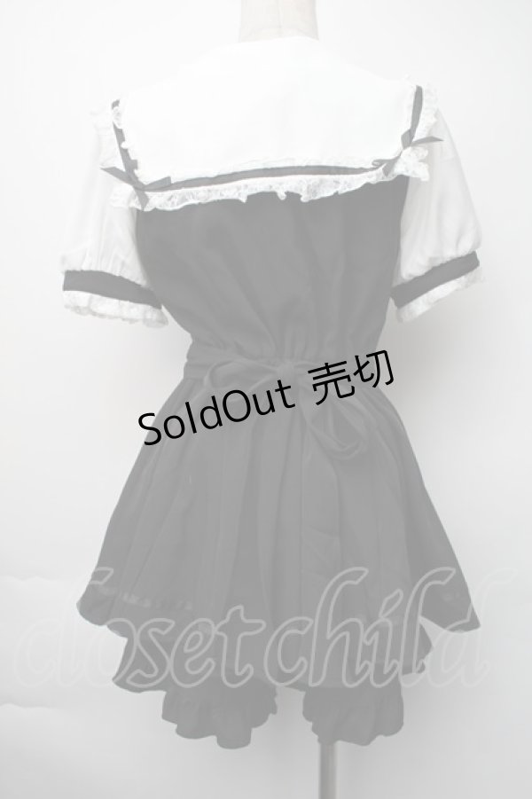 画像2: LIZ LISA / 半袖セーラーカラーセットアップ 0 黒 S-25-11-06-046-LO-OP-HR-ZS (2)