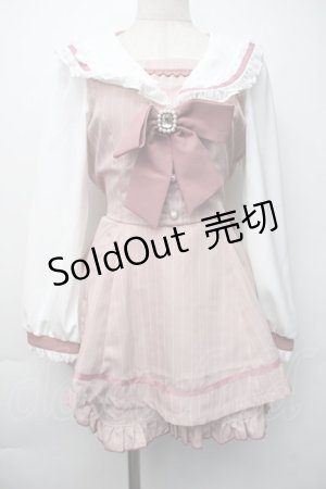 画像: LIZ LISA / セーラーカラーセットアップ 0 ピンク S-25-11-06-047-LO-OP-HR-ZS