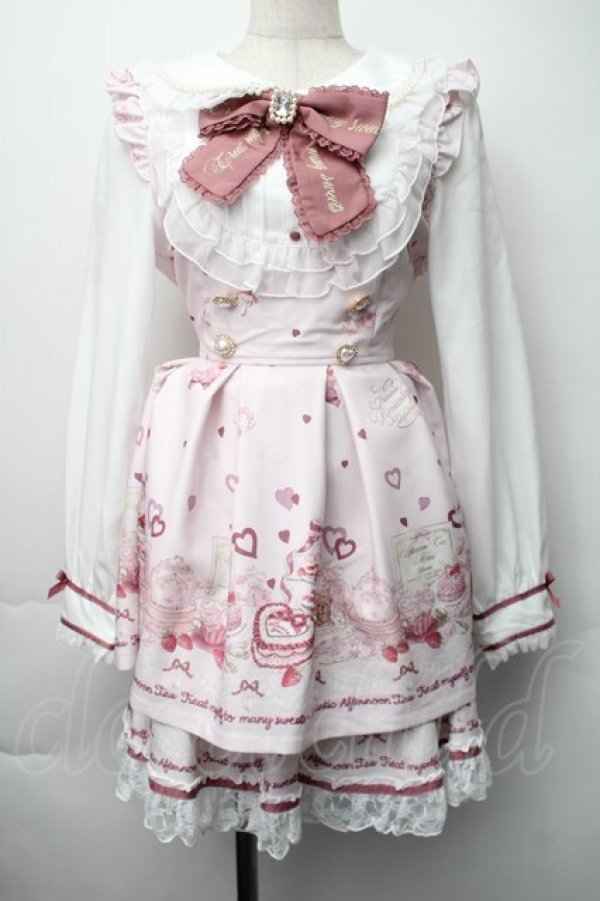 画像1: LIZ LISA / Many Hearts Afternoontea柄セットアップ 0 ピンク S-25-11-06-049-LO-OP-HR-ZS (1)