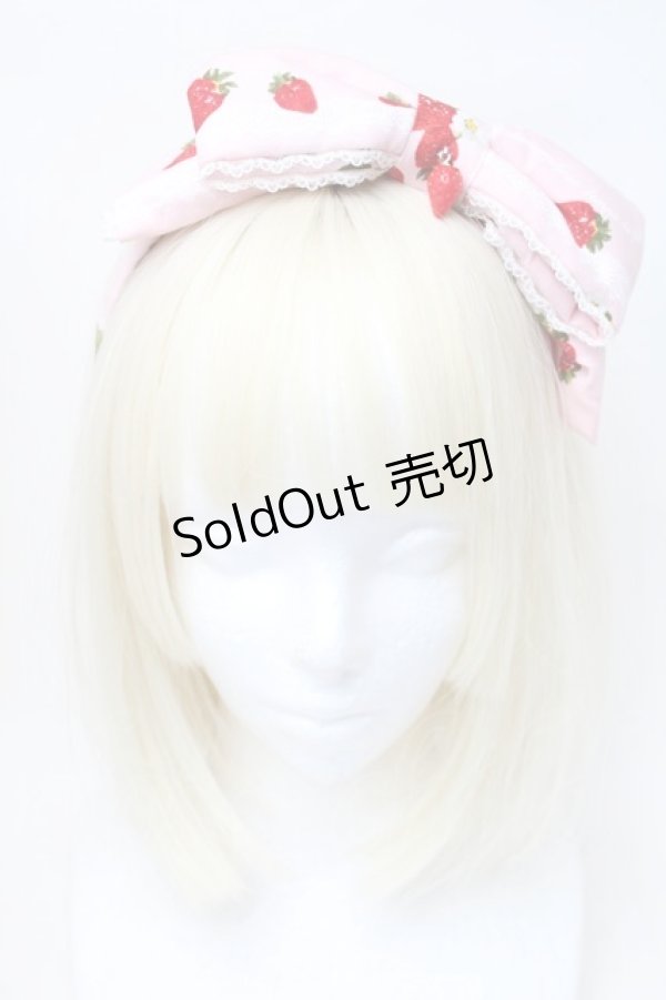 画像2: metamorphose / Strawberry harvestリボンカチューシャ  ピンク S-25-11-06-004-ME-AC-HR-ZS (2)