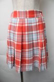 画像1: MILK / チェックスカート  赤 S-25-11-06-058-ML-SK-AS-ZS (1)