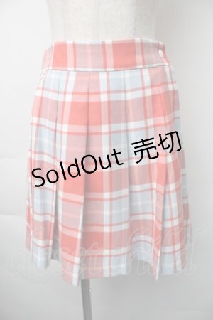 画像: MILK / チェックスカート  赤 S-25-11-06-058-ML-SK-AS-ZS