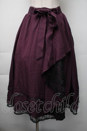 画像: axes femme / マルチWAYフリルスカート  紫 S-25-11-06-059-AX-SK-HR-ZS