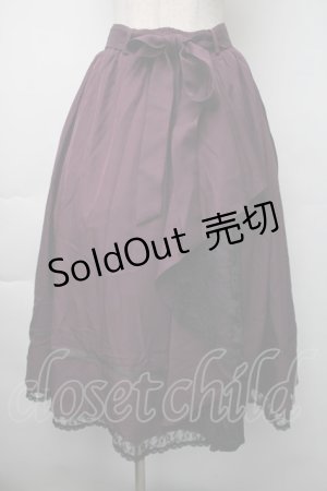 画像: axes femme / マルチWAYフリルスカート  紫 S-25-11-06-059-AX-SK-HR-ZS