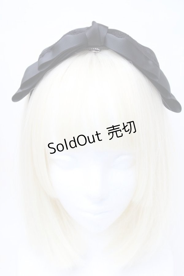 画像2: m petit by misako / NINA'sコラボ AM*NIリボンカチューシャ  黒 S-25-11-06-005-LO-AC-AS-ZS (2)