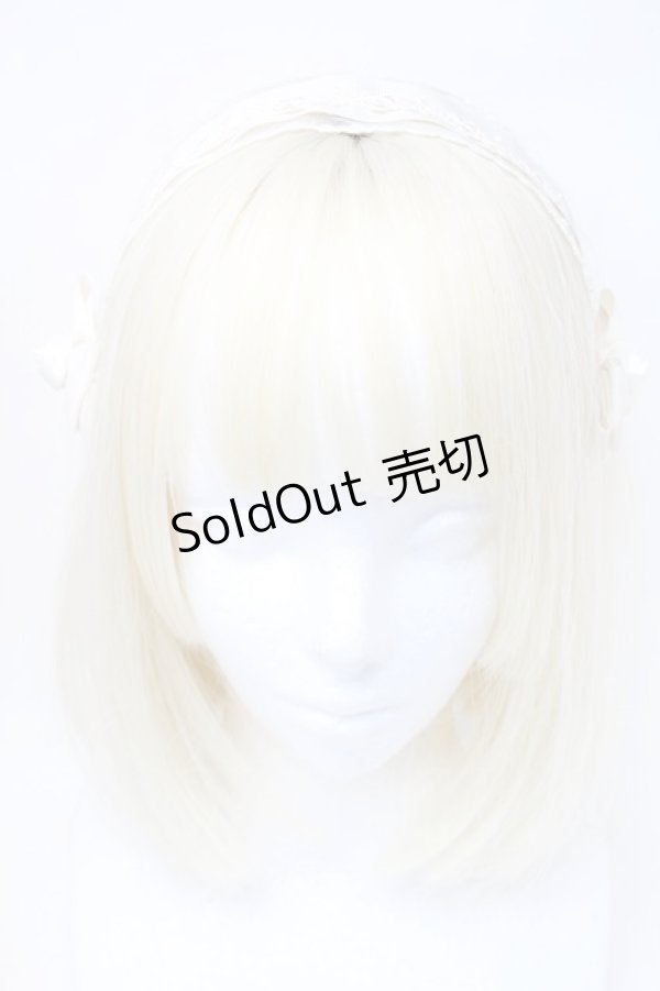 画像2: m petit by misako / AM*NIヘッドドレスA  オフ S-25-11-06-006-LO-AC-AS-ZS (2)