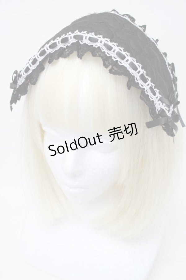 画像1: LOLITA / ヘッドドレス  黒 S-25-11-06-007-LO-ZA-AS-ZS (1)