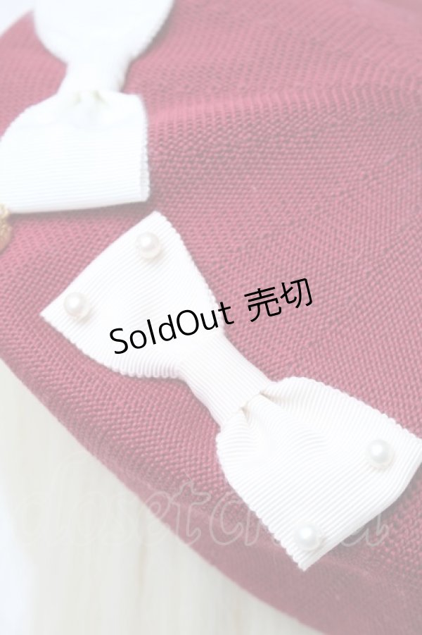 画像4: Emily Temple cute / リボンサークルベレー  赤 S-25-11-06-009-ET-ZA-HR-ZS (4)