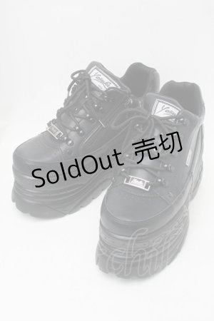 画像: YOSUKE / 厚底スニーカー 24 黒 S-25-11-06-012-PU-SH-HR-ZS