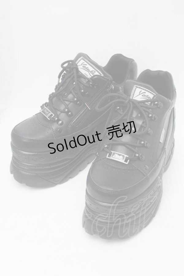 画像1: YOSUKE / 厚底スニーカー 24 黒 S-25-11-06-012-PU-SH-HR-ZS (1)