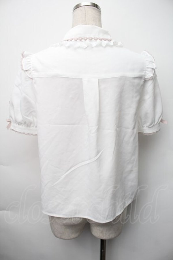 画像2: LIZ LISA / レーススラッシュスリーブブラウス 0 白 S-25-11-06-022-LO-BL-HR-ZS (2)