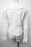 画像2: Innocent World / クラシカルリボンブラウス  白 S-25-11-06-025-IW-BL-HR-ZS (2)