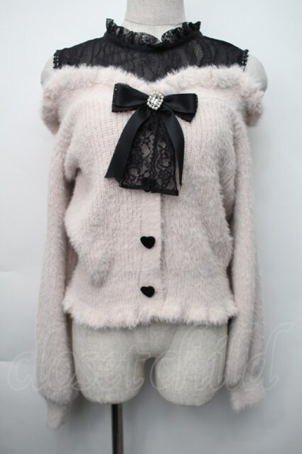 画像1: LIZ LISA / レイヤード風肩あきニット 0 ピンク S-25-11-06-028-LO-TO-HR-ZS (1)