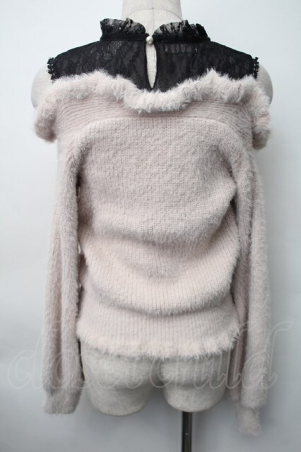 画像2: LIZ LISA / レイヤード風肩あきニット 0 ピンク S-25-11-06-028-LO-TO-HR-ZS (2)