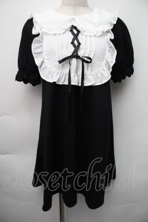 画像: Ank Rouge / メイドライクカットワンピース M 黒ｘ白 S-25-11-06-030-CA-OP-HR-ZS