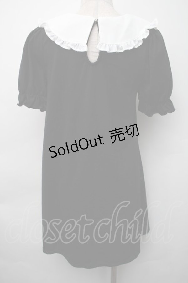 画像2: Ank Rouge / メイドライクカットワンピース M 黒ｘ白 S-25-11-06-030-CA-OP-HR-ZS (2)