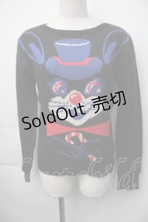 画像: MILK / ラビットニット  黒 S-25-11-06-032-ML-TO-AS-ZS