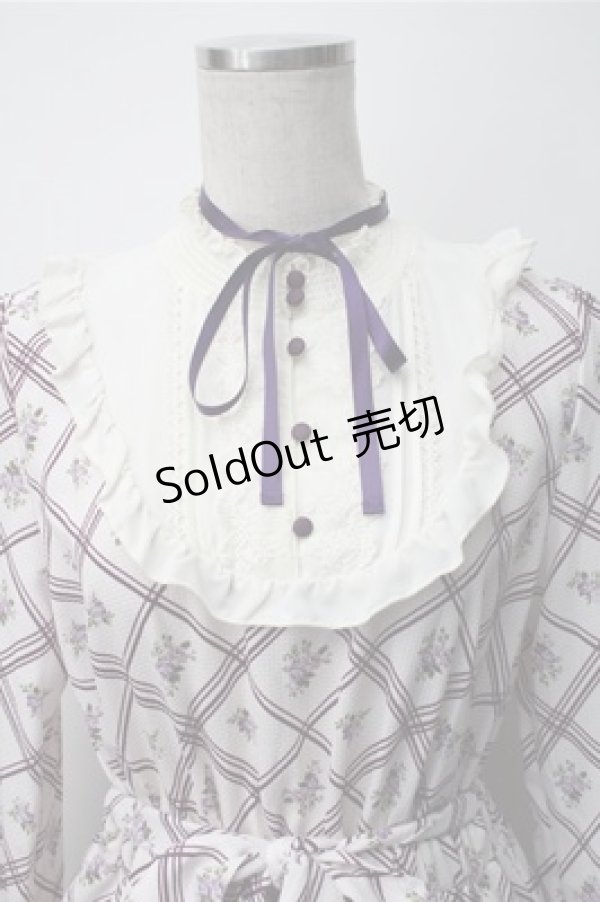 画像3: axes femme / ブロッキングワンピース  ラベンダー S-25-11-07-033-AX-OP-HR-ZS (3)