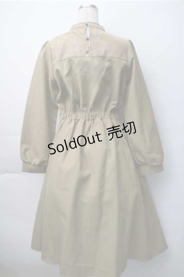 画像2: axes femme / ミリタリー風ワンピース  カーキ S-25-11-07-036-AX-OP-HR-ZS (2)