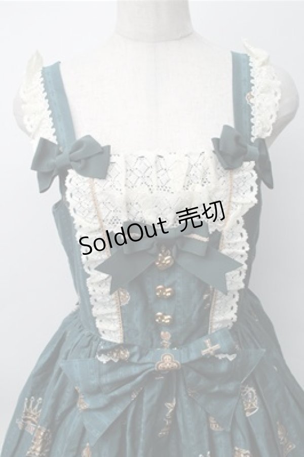 画像3: BABY,THE STARS SHINE BRIGHT / チェスアリス〜あの日の私の宝物〜柄ジャンパースカートI  グリーン S-25-11-07-041-BA-OP-AS-ZS (3)