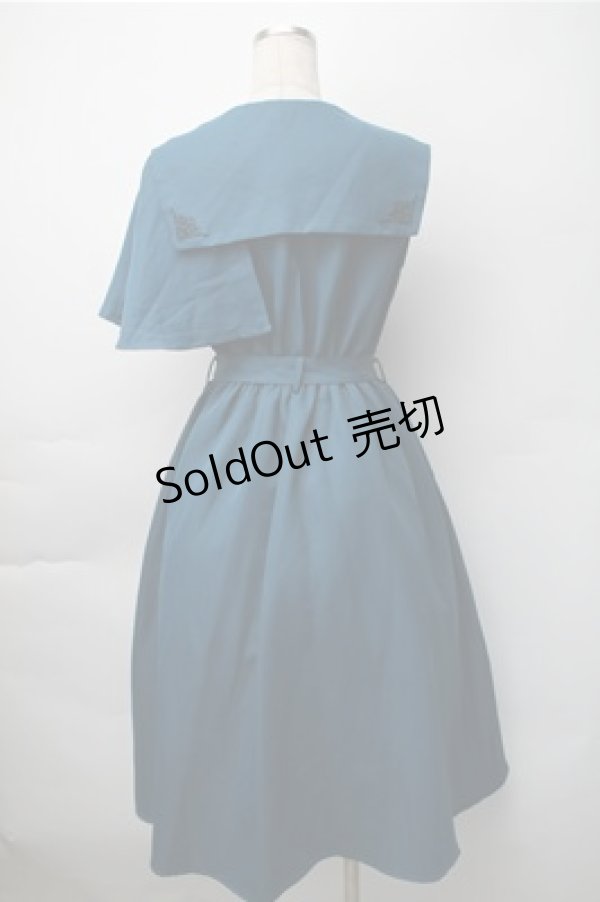 画像2: axes femme / トレンチアシメジャンスカ  ブルー S-25-11-07-042-AX-OP-HR-ZS (2)